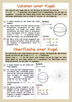 Vorschau - Arbeitsblätter - Kugel - Eigenschaften, Volumen und Oberfläche - Seite 3
