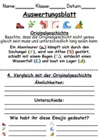Vorschau - Arbeitsblätter - MITTELSCHWERE Emoji-Geschichten / Smiley-Sätze / Kurzgeschichten / Unterrichtsidee - Seite 2