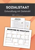Vorschau - Arbeitsblätter - Sozialstaat: Zeitstrahl mit Meilensteine - Deckblatt