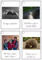 Vorschau - Fördermaterial/Inklusion - Im Herbst, Lesekarten für Erstleser (Silbenmethode), Nr. 011 - Seite 2