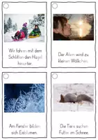 Vorschau - Fördermaterial/Inklusion - Im Winter, Lesekarten für Erstleser (Silbenmethode), Nr. 012 - Seite 3