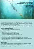 anteprima - Materiale di supporto/inclusione - Schede di lavoro sul film Il mio amico in fondo al mare - Pagina di copertina
