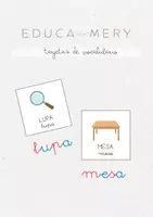 Vista previa - Tarjetas / Manipulativos - TARJETAS DE VOCABULARIO - Portada