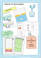 Vorschau - Arbeitsblätter - Einmaleins - Ableiten mit Blitzaufgaben Legematerial - Deckblatt