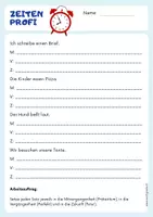 Vorschau - Arbeitsblätter - Zeiten_Überblick - Seite 1