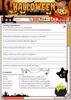 Vorschau - Arbeitsblätter - Halloween "The Spooky Season" Reading - Grade 8/9 - Seite 1