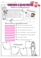 Vorschau - Arbeitsblätter - Writing a blog entry | Writing | English - Seite 3