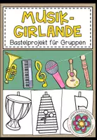 Vorschau - Mal- und Bastelvorlagen - Klassenzimmer Deko Grundschule – Halloween, Weihnachten, Herbst, Winter, Sommer, Frühling, Ostern, Einschulung, Girlanden, Wimpelkette | Materialpaket - Seite 1