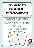 Vorschau - Arbeitsblätter - Ein Märchen schreiben - Differenzierung (Mittelstufe) - Deckblatt