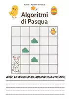 anteprima - Esercizi - Coding unplugget. Algoritmi_di_Pasqua_Scheda_e_Guida - Pagina di copertina