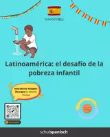 Vorschau - Bildkarten - Spanische Redekarten "Latinoamérica, el desafío de la pobreza infantil" - Seite 1