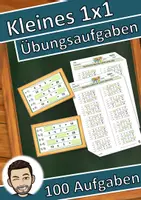Vorschau - Arbeitsblätter - Kleines Einmaleins, Einmaleins Übungsaufgaben (auch Homeschooling) - Deckblatt