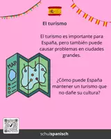 Vorschau - Bildkarten - Spanische Redekarten "El turismo: economía, cultura, sostenibilidad y ocio" - Seite 3