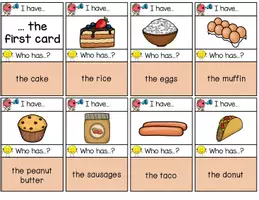 Vorschau - Spiele - I have... who has...? Food - Seite 1
