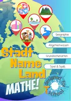 Vorschau - Spiele - Rechenspiel Stadt, Land, Fluss – Mathe üben mit Spaß | Schätzen, Recherchieren & Rechnen - Deckblatt