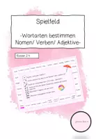 Vorschau - Spiele - Spielfeld: Wortarten bestimmen - Deckblatt