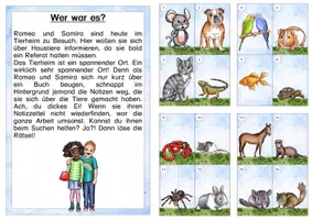 Vorschau - Arbeitsblätter - Haustiere Lesespaziergang - Seite 1