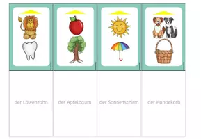 Vorschau - Spiele - Magischer Zauberhut: Zusammengesetzte Nomen / Komposita - Seite 3