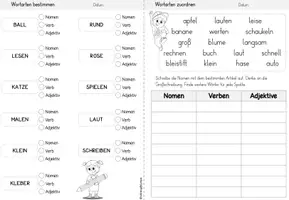 Vorschau - Arbeitsblätter - Wortarten - Seite 2