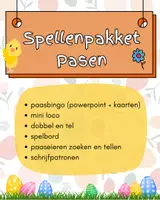 Voorbeeld - Spellenpakket Pasen | groep 1-2-3 - Voorblad
