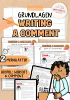 Vorschau - Arbeitsblätter - Write a comment | 🖊️Writing | Opinion | Discuss - Deckblatt