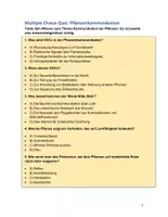 Vorschau - Quiz - Wie kommunizieren Pflanzen? - Quiz - Seite 1
