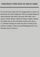 Vista previa - Juegos / Gamificación - Consciència fonològica en anglès: rimes - página 1
