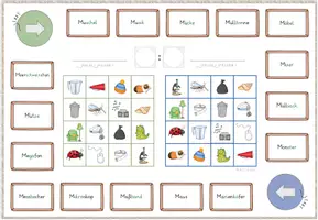 Vorschau - Unterrichtsreihen - Freiarbeit M, Einführung M, 2x Bingo, 4x Domino, 1x Tafelmaterial, mehrfach differenziert! Mit Selbstkontrolle! - Seite 2