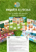 Aperçu - Jeux - 🕵️♀️ Enquête à l'école - Thème déchets – Version 3-6 ans - Page de couverture