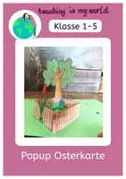 Vorschau - Mal- und Bastelvorlagen - Popup-Karte Ostern - Deckblatt