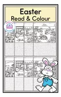 anteprima - Esercizi - Easter - Read & Colour - Pagina di copertina