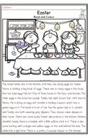 anteprima - Esercizi - Easter - Read & Colour - Pagina 2