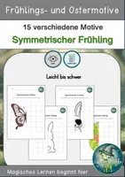 Vorschau - Arbeitsblätter - Mathematik: Symmetrischer Frühling - Deckblatt