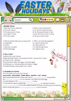Vorschau - Arbeitsblätter - Easter Holidays Reading - Grade 8/9 - Seite 1