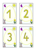 Vorschau - Spiele - Simultane Mengenerfassung 🐣 4 bunte Kartenspiele mit Ostermotiven - Seite 1