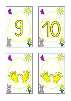 Vorschau - Spiele - Simultane Mengenerfassung 🐣 4 bunte Kartenspiele mit Ostermotiven - Deckblatt