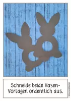 Vorschau - Mal- und Bastelvorlagen - Pompom Hase - Süße Bastelidee zu Ostern (stehender Osterhase) - Seite 3