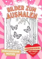 Vorschau - Kunst Schmetterlinge Ausmalbild Kunstidee Insekten Ausmalbilder ausmalen - Deckblatt