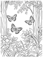 Vorschau - Kunst Schmetterlinge Ausmalbild Kunstidee Insekten Ausmalbilder ausmalen - Seite 2
