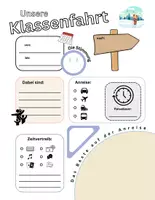 Vorschau - Anderer Materialtyp - Reisetagebuch für die Klassenfahrt - Skifahrt - Deckblatt