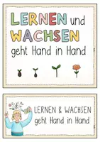 Vorschau - Poster - Reflexion Lernen - "Wachstum" und "Hände" Growth Mindset /Wachstumsdenken - Seite 3