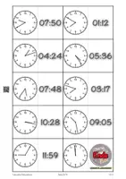 Vorschau - Arbeitsblätter - Mathematik: Uhr lesen - Uhrzeiten Domino - Seite 3