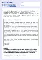 Vorschau - Arbeitsblätter - Klassenarbeiten +EWH - Meinung begründen - Pausenhof Klasse 5/6 - Seite 1