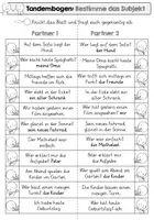 Vorschau - Arbeitsblätter - Tandembogen - Subjekt & Prädikat bestimmen - Seite 3