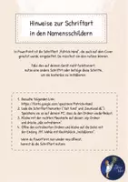 Vorschau - Mal- und Bastelvorlagen - Delfinklasse - Namensschilder (ausfüllbar) - Seite 1