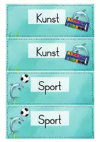 Vorschau - Mal- und Bastelvorlagen - Delfinklasse - Tagestransparenz (Stundenplan) - Seite 2