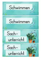 Vorschau - Mal- und Bastelvorlagen - Delfinklasse - Tagestransparenz (Stundenplan) - Seite 3