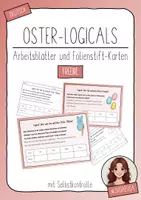 Vorschau - Arbeitsblätter - zum Ausprobieren: Oster-Logicals - Arbeitsblätter und Folienstift-Karten - Deckblatt