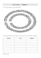 Vorschau - Arbeitsblätter - Wortarten "Ostern", 4 Arbeitsblätter - differenziert, Klasse 2-5 - Seite 3