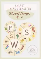 Vorschau - Fördermaterial/Inklusion - Anlaut-Klammerkarten (Teil 2 / N - Z) - Deckblatt